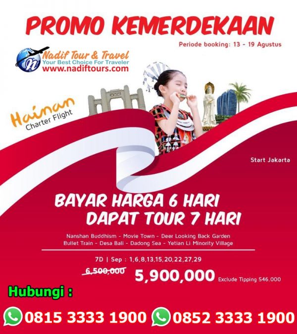 Promo Kemerdekaan - Paket Hainan