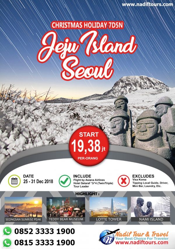 Korea Jeju Island Liburan Natal