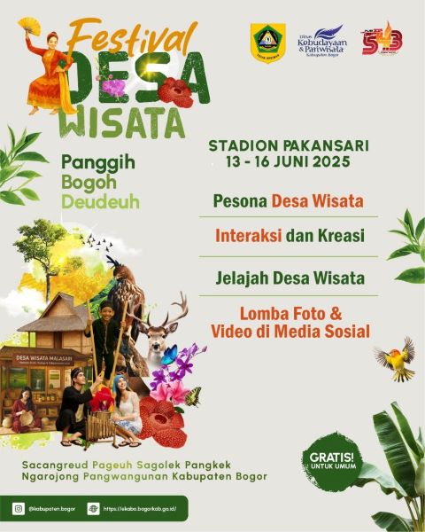 25 Desa Wisata Cantik Siap Menghipnotis! Festival Terbesar di Bogor Ini Wajib Kamu Datangi!