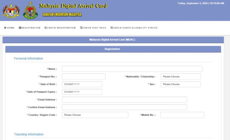 Ingat! Liburan ke Malaysia Wajib Isi Malaysia Digital Arrival Card (MDAC): Begini Caranya!