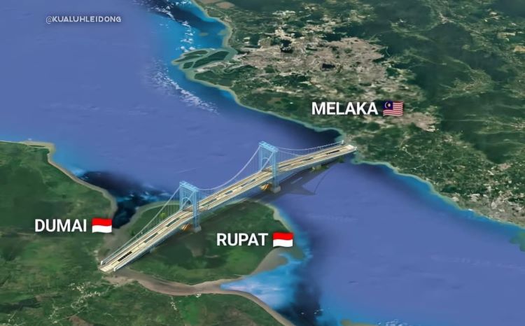 Malaysia Wacanakan Jembatan Raksasa ke Indonesia, Bentang 47 Km Hubungkan Melaka–Dumai Riau