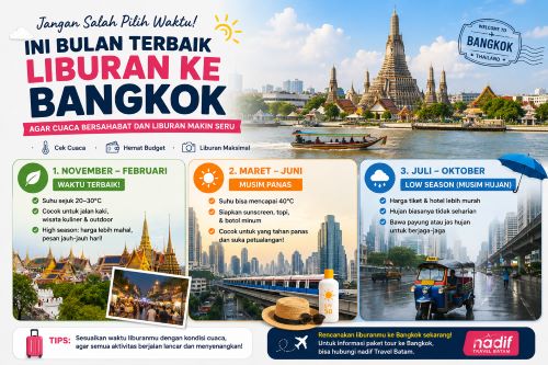 Mau ke Bangkok? Ini Waktu Terbaik Berlibur agar Tak Kehujanan dan Kepanasan
