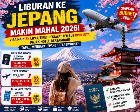 Visa Naik 5 Kali Lipat, Tiket Pesawat Rp15 Juta, Kenapa Jepang Tetap Jadi Destinasi Wisata Favorit?
