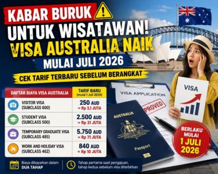 Kabar Buruk untuk Wisatawan! Visa Australia Naik Mulai Juli 2026, Cek Tarif Terbaru Sebelum Berangkat