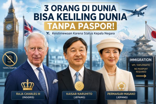 Bukan Miliarder atau Presiden, Hanya 3 Orang Ini yang Bisa Terbang ke Luar Negeri Tanpa Paspor