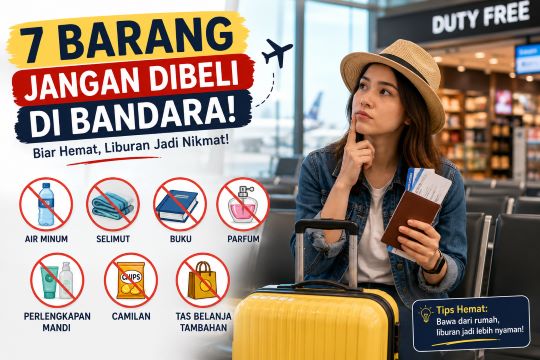 Lapar Mata di Bandara? Pramugari Peringatkan Jangan Beli 7 Barang Ini