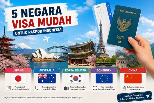 Mau Liburan ke Luar Negeri? Ini 5 Negara dengan Proses Visa yang Relatif Mudah untuk Paspor Indonesia