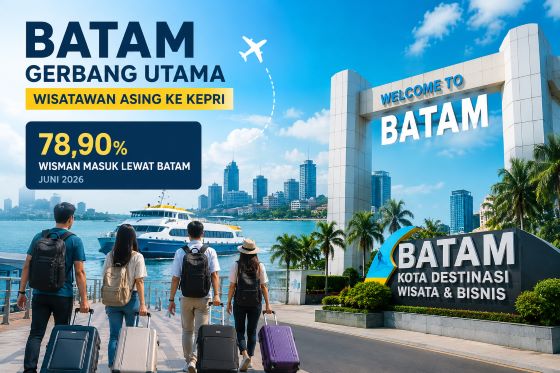 Meski Turun Tipis, Batam Masih Jadi Magnet Wisatawan Asing, Tembus 816 Ribu Kunjungan Semester I 2026