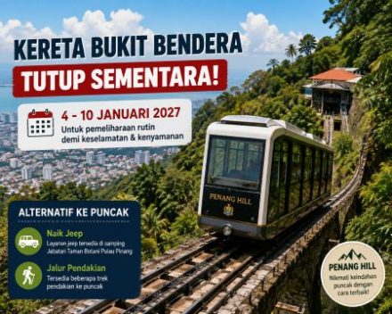 Mau ke Penang Hill? Hindari Tanggal Ini, Kereta Bukit Bendera Akan Ditutup