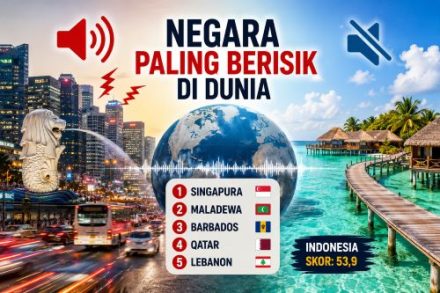Daftar Negara Paling Berisik di Dunia 2026, Singapura Nomor 1, Indonesia Urutan Berapa?