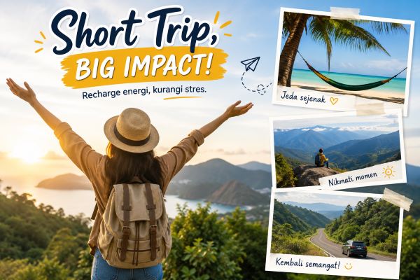 Sering Stres karena Kerja? Short Trip Akhir Pekan Ternyata Lebih Efektif daripada Liburan Panjang