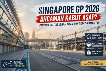 Jelang Formula 1 Oktober 2026, Singapura Waspadai Kabut Asap dari Sumatera dan Kalimantan
