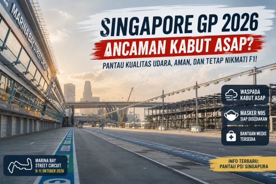 Jelang Formula 1 Oktober 2026, Singapura Waspadai Kabut Asap dari Sumatera dan Kalimantan