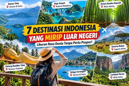 Tak Perlu ke Luar Negeri! 7 Destinasi Indonesia Ini Punya Panorama Kelas Dunia