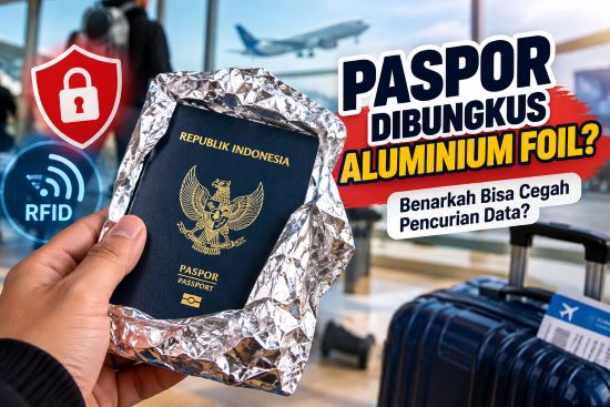 Jangan Asal Ikut Tren! Ternyata Ini Alasan Wisatawan Membungkus Paspor dengan Aluminium Foil