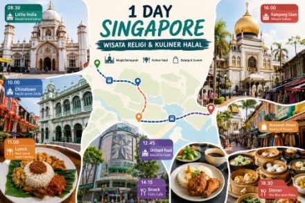 Cuma Punya 1 Hari di Singapura? Ini Itinerary Wisata Muslim dari Little India hingga Kampong Glam
