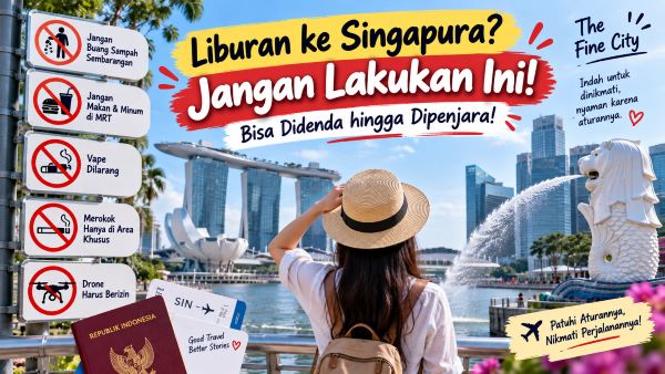 Mau Liburan ke Singapura? Hindari 10 Larangan Ini atau Siap-Siap Didenda!