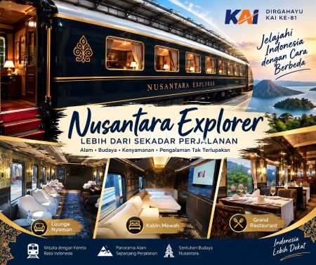 Bukan Sekadar Kereta! Nusantara Explorer KAI Siap Bawa Wisatawan Jelajahi Indonesia dengan Cara Berbeda