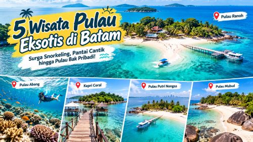 Tak Kalah dari Bali! 5 Pulau Eksotis di Batam Ini Punya Pantai Pasir Putih dan Laut Sebening Kristal