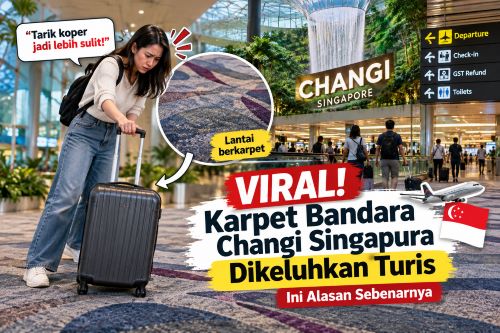 Turis Protes Lantai Berkarpet di Bandara Changi, Warganet Singapura Langsung Bereaksi