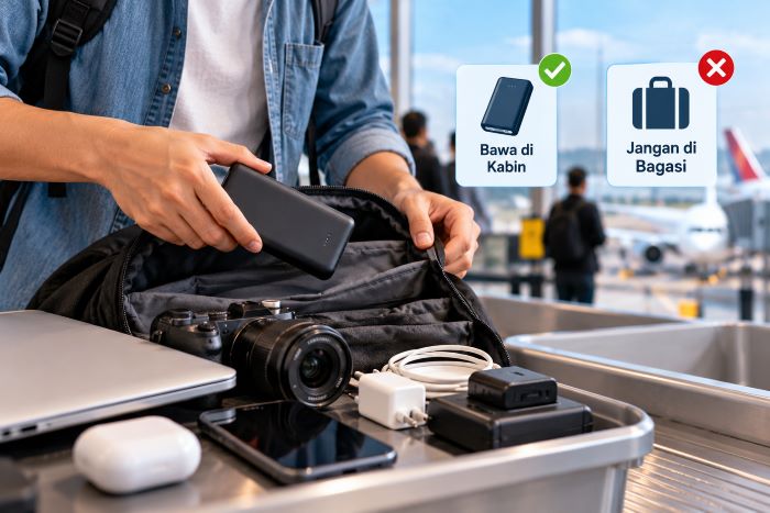 Jangan Asal Masukkan Power Bank ke Koper! Ini 5 Aturan Bawa Baterai di Pesawat