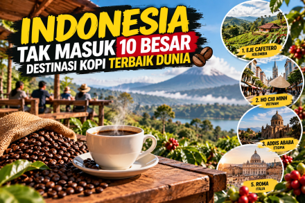 Kopi Indonesia Mendunia, Tapi Kalah dari Negara Ini dalam Daftar Destinasi Kopi Terbaik