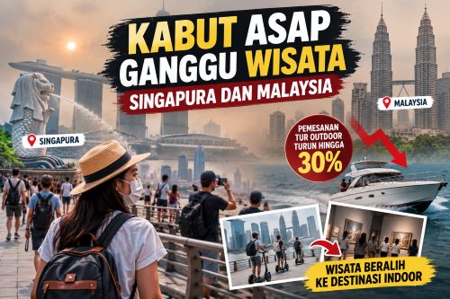 Kabut Asap Indonesia Ganggu Wisata Singapura dan Malaysia, Bisnis Outdoor Anjlok hingga 30 Persen