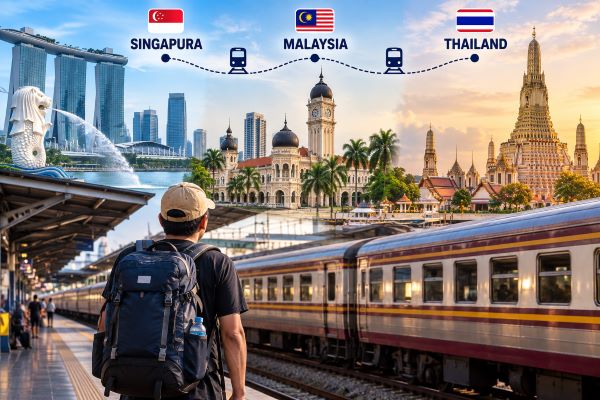 Tak Perlu Pesawat! Ini Cara Traveling 3 Negara Asia Tenggara Naik Kereta Api